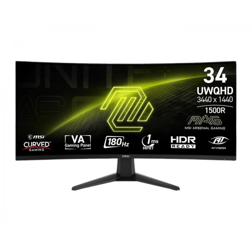 MSI MAG 346CQ 3.5K Curved Gaming Monitor [F]
