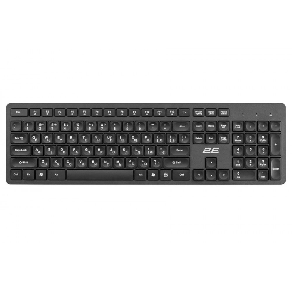 2E Keyboard Membrane KS260 Black 2E-KS260WB