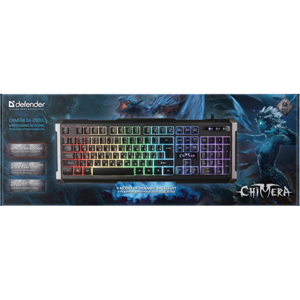 Defender Chimera GK-280DL Gaming Keyboard [CA]