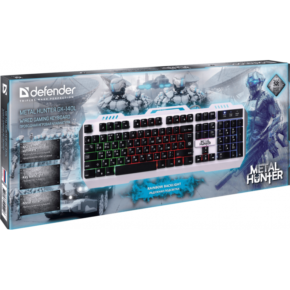 Defender Metal Hunter GK-140L Gaming Keyboard [CA]