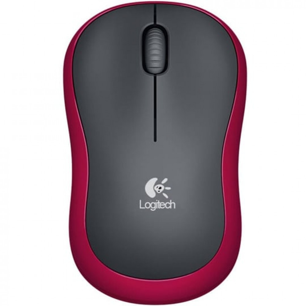 Logitech M185 Wireless Mouse Red [Vİ]