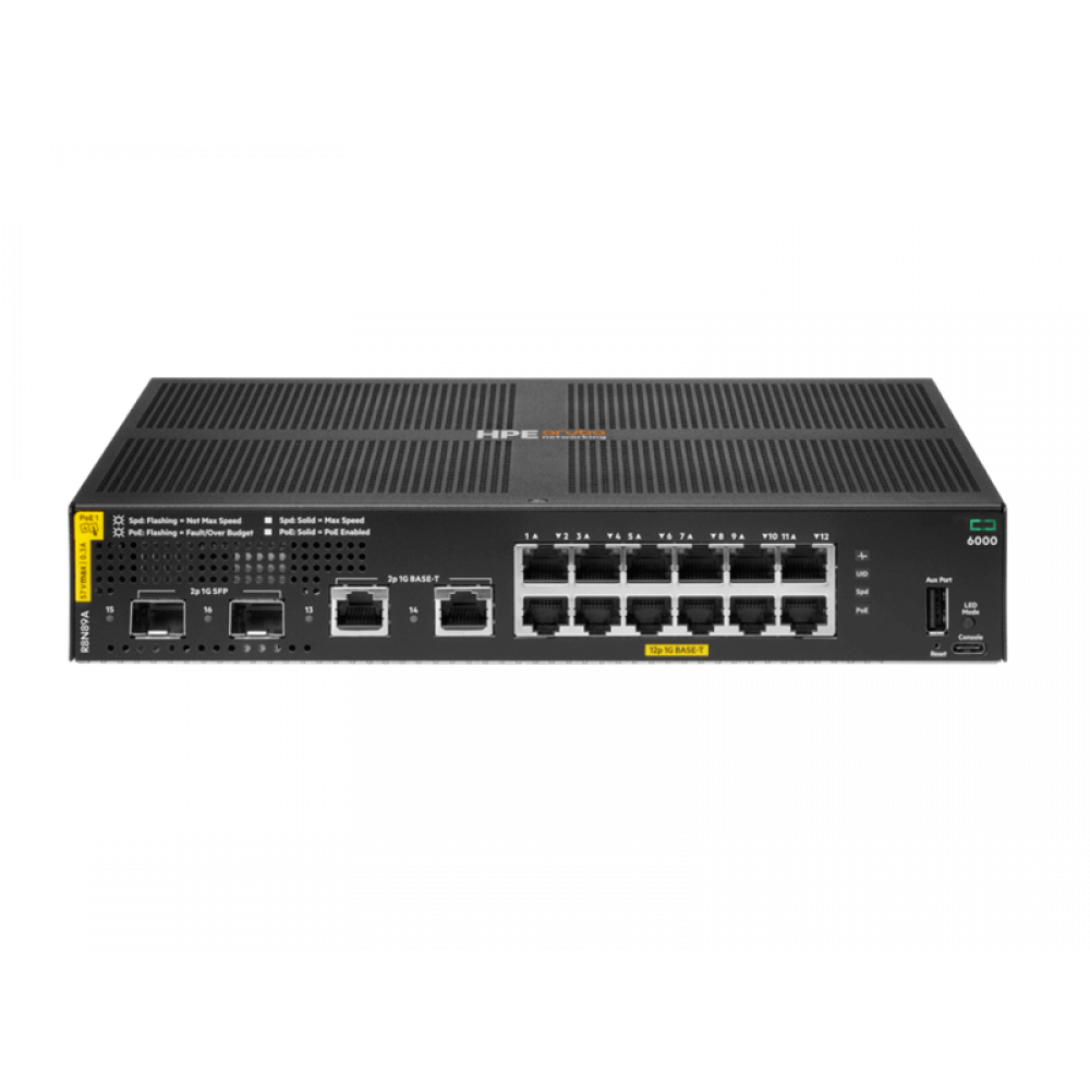 Aruba 6000 12G CL4 2SFP 139W Switch R8N89A [ PC ]
