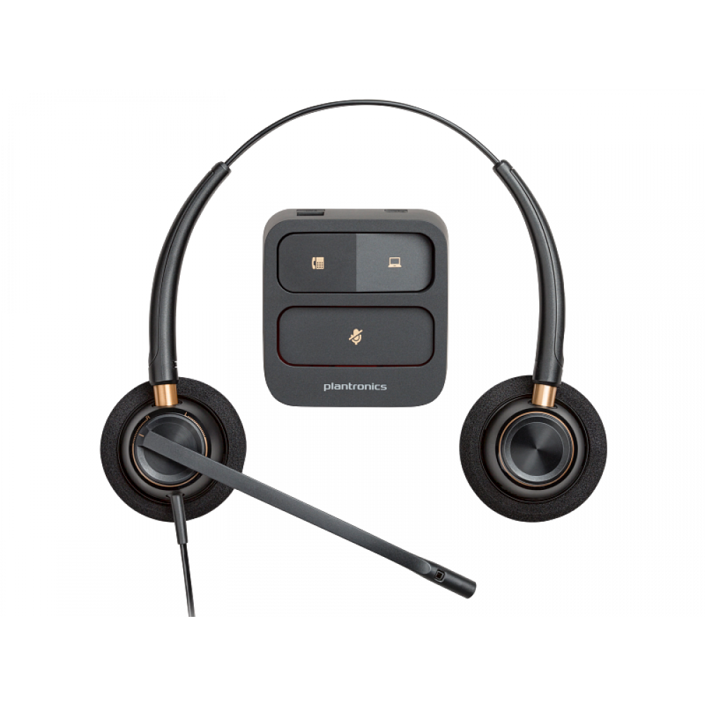 Poly EncorePro 520 Binaural Headset +Quick Disconnect (783P7AA)  [PC]