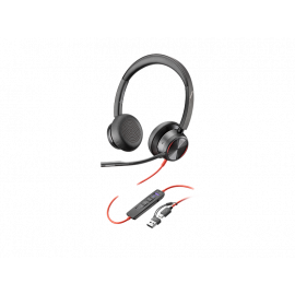 Poly Blackwire 8225 Stereo Microsoft Teams Certified USB-C Headset +USB-C/A 8X225AA  [PC]