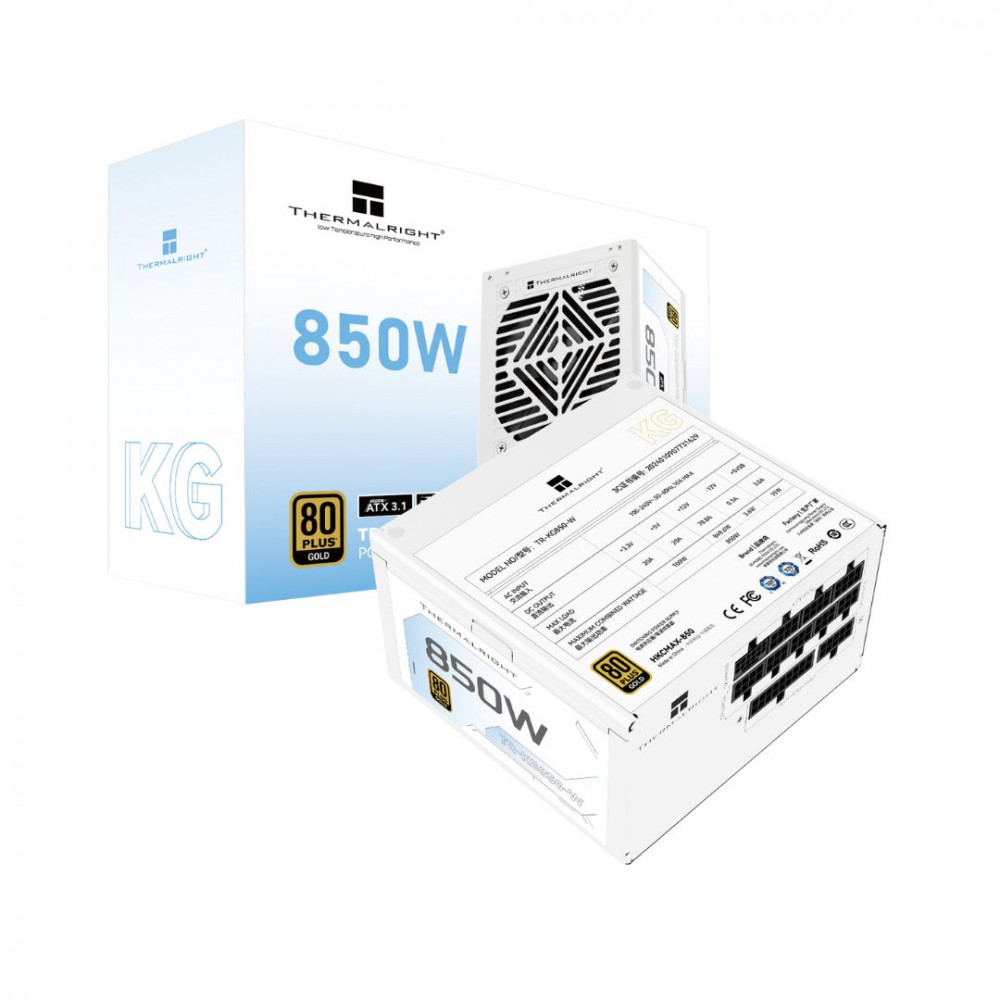 Thermalright KG850 White 80 Plus Gold Power Supply