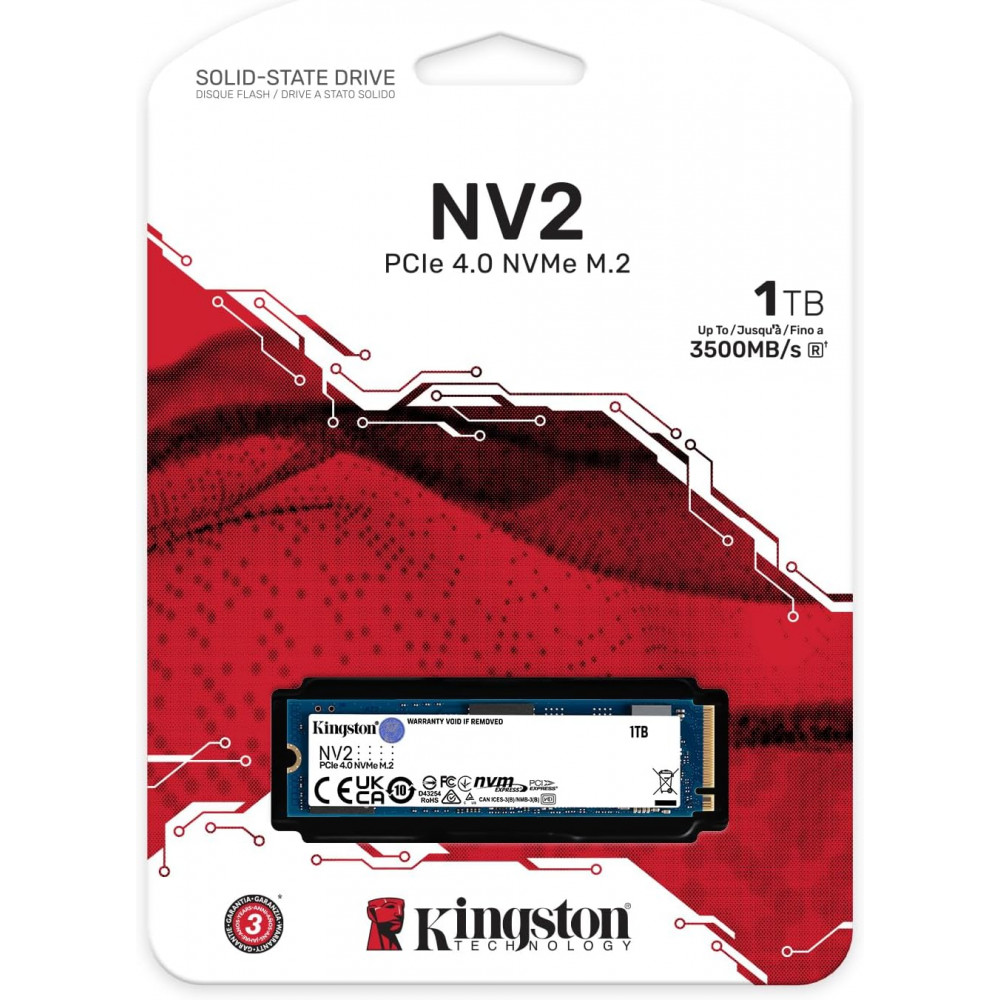 Kingston 1TB NV2 PCIe 4.0 NVMe SSD SNV2S/1000G [Vİ]