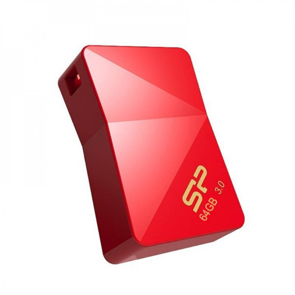 Silicon Power Jewel J08 Flash Drive 64GB Red (SP064GBUF3J08V1R) [Vİ]
