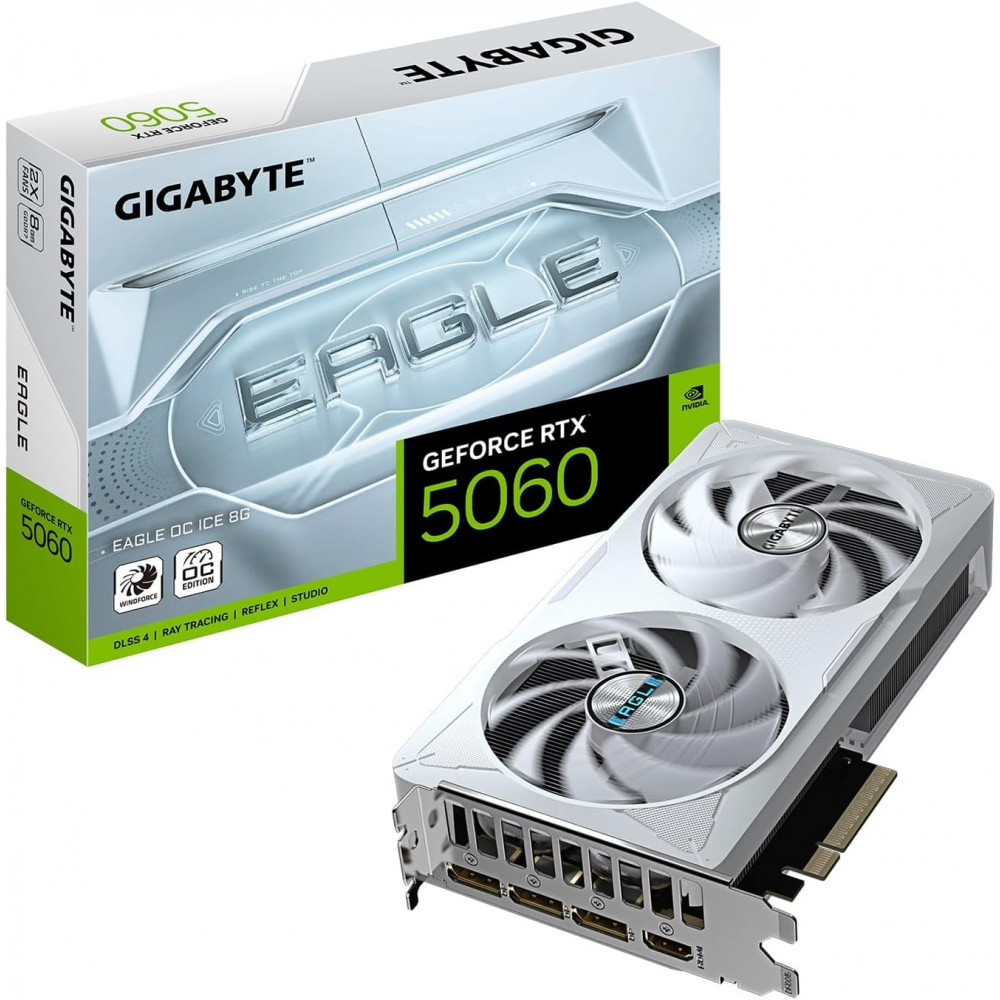 Gigabyte GeForce RTX 5060 8GB EAGLE OC ICE Gigabyte GeForce RTX 5060 8GB EAGLE OC ICE