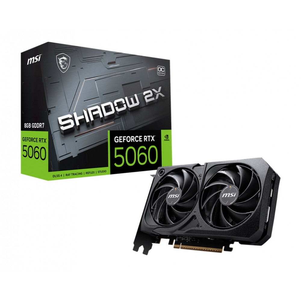 MSI GeForce RTX 5060 8GB SHADOW 2X OC MSI GeForce RTX 5060 8GB SHADOW 2X OC