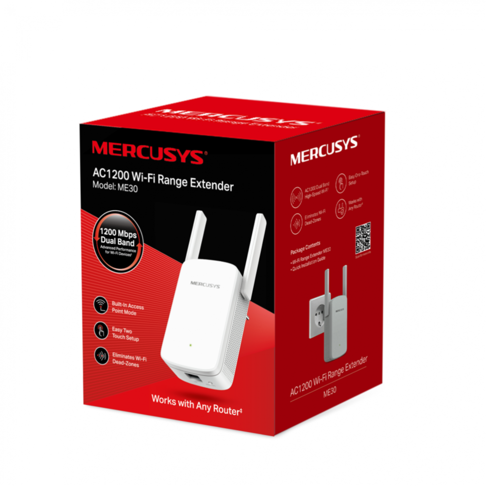 MERCUSYS AC1200 Wi-Fi Range Extender ME30 [Vİ]