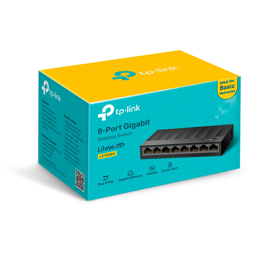 TP-Link LS1008G 8-Port Desktop Switch TP-Link LS1008G 8-Port Desktop Switch