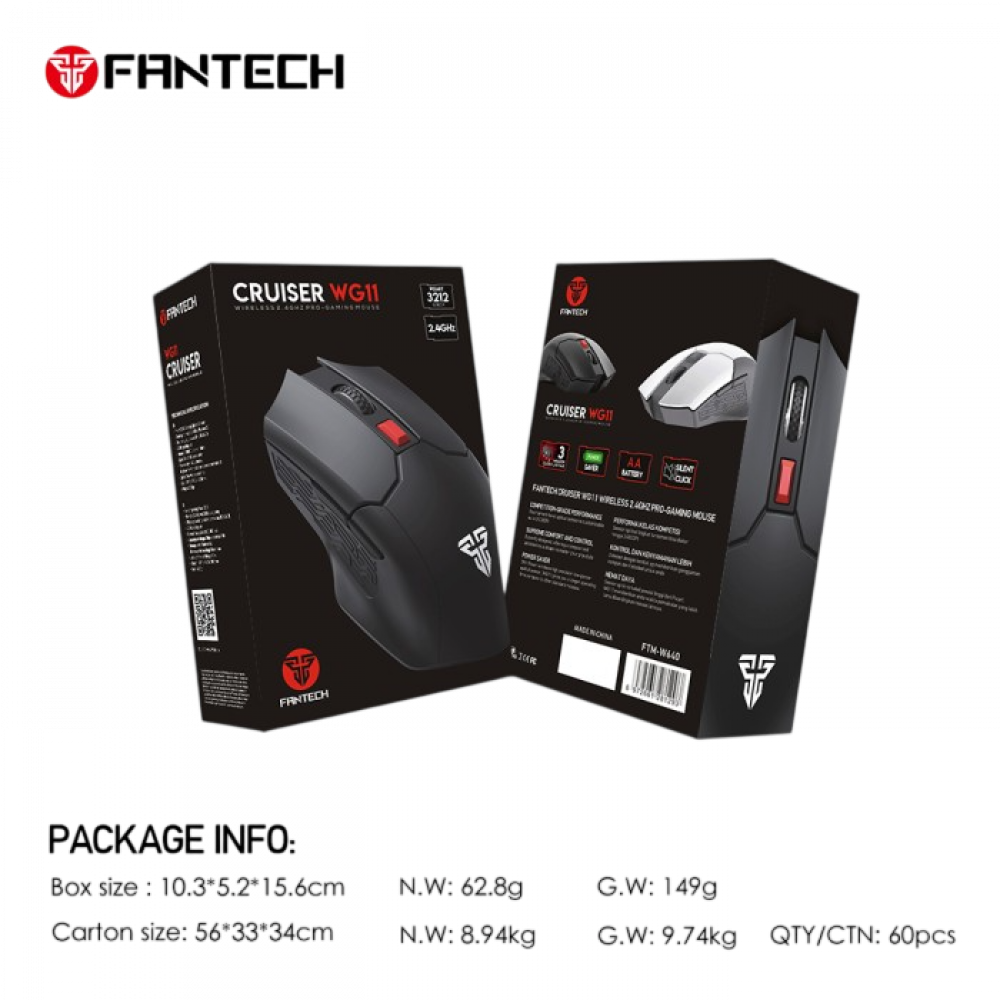 Fantech WG11 Black CRUISRE