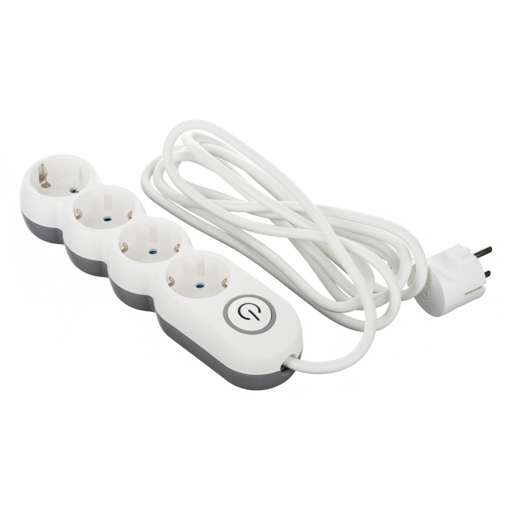 2E Power Strip Plus With 4 Sockets 2E-U04VESM3W