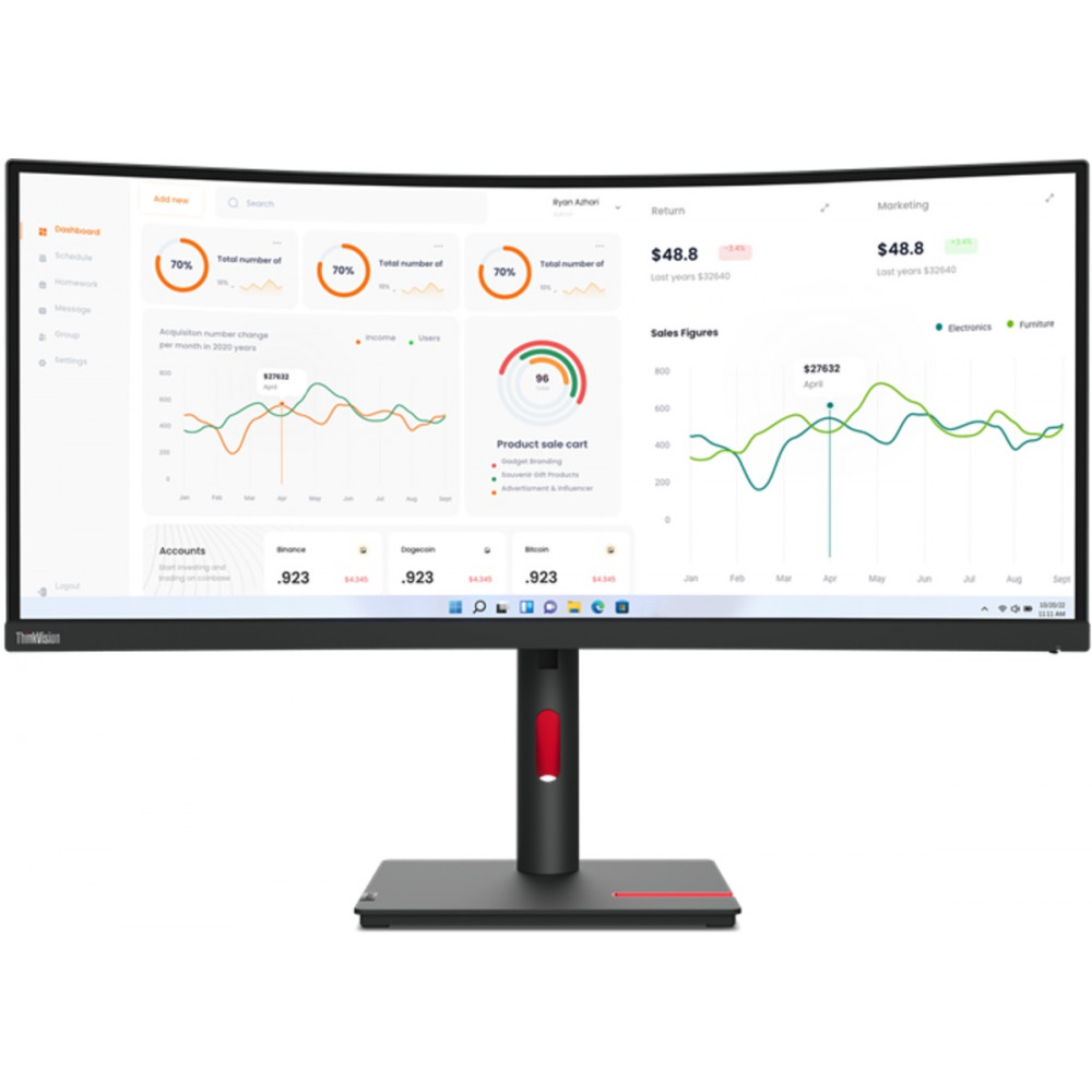 Lenovo ThinkVision T34w-30 Monitor (63D4GAT1EU) [Vİ]